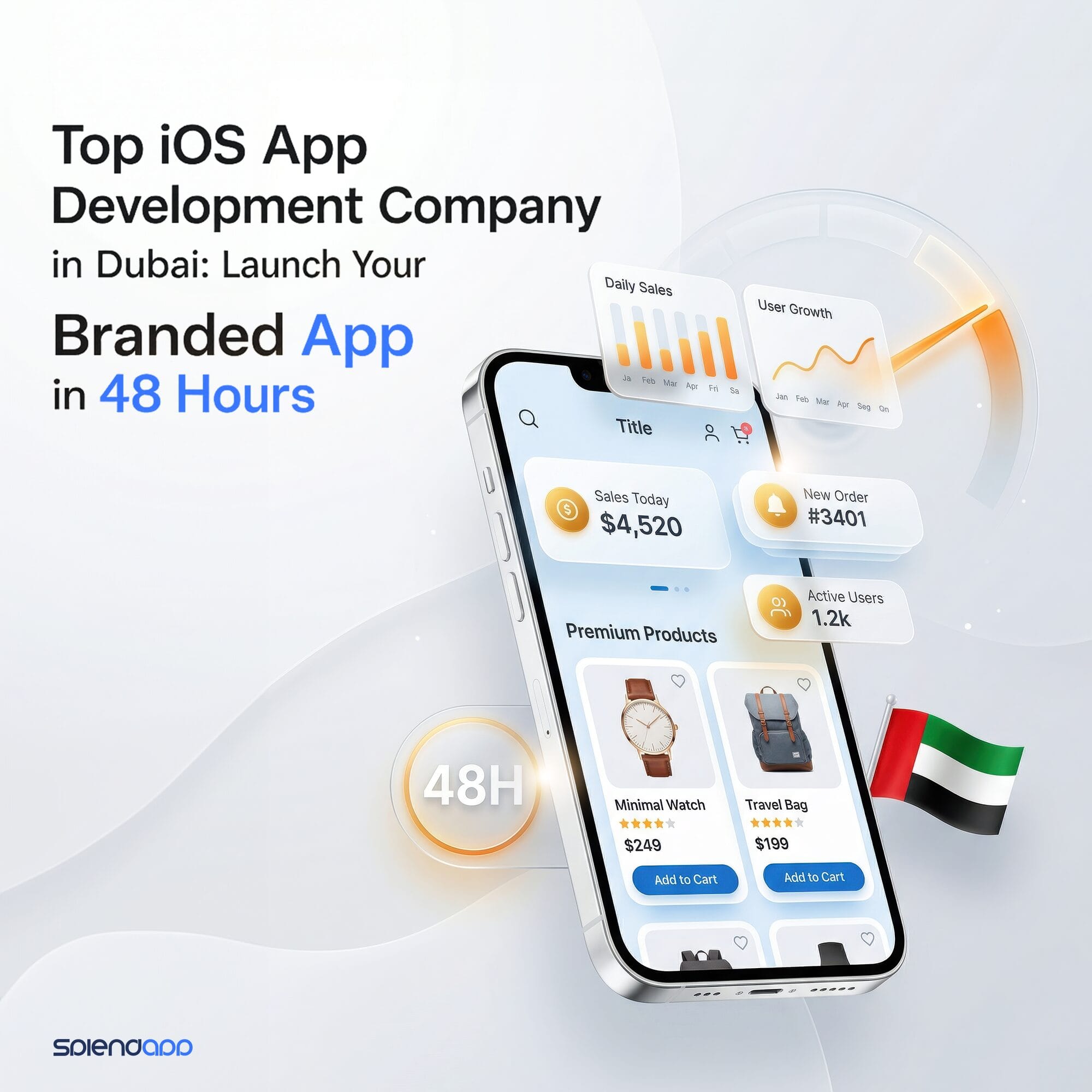 Top iOS App Development Company in Dubai: Launch Your Branded App in 48 Hours